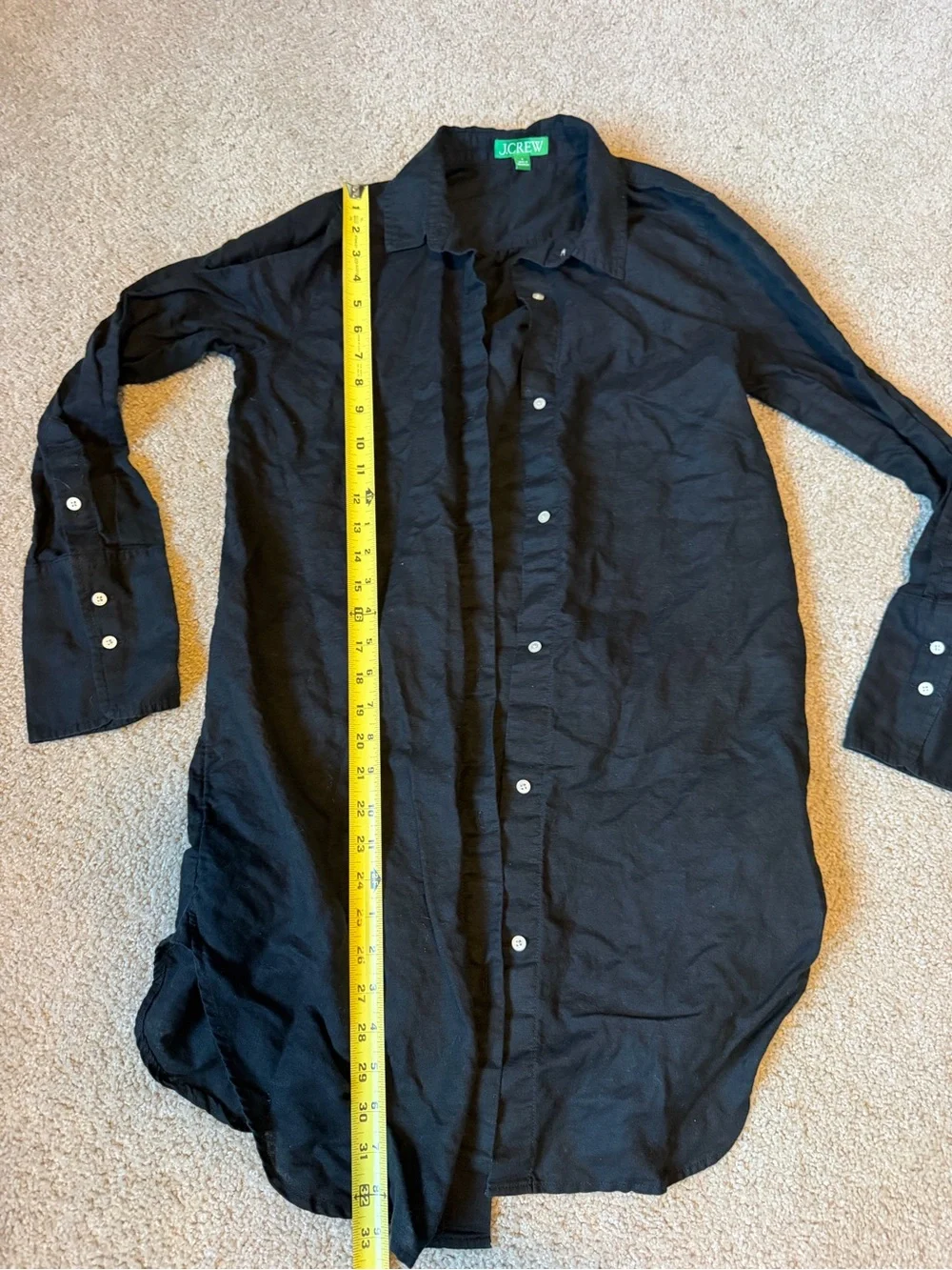 J Crew Linen Beach Shirt